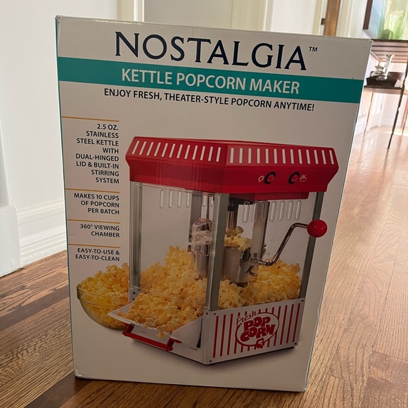 Nostalgia 2.5-Ounce Kettle Popcorn Maker ,Red